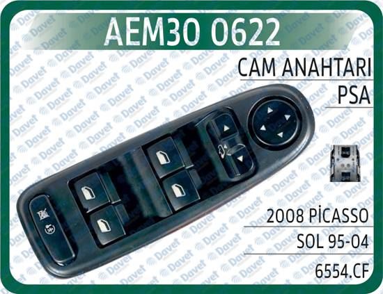 MGA-31342 Ayna  Cam Acma Anahtari Sol Dortlu  Pin 9  Citroen  Picasso